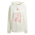 ADIDAS Damen Kapuzensweat French Terry Print L in Grau