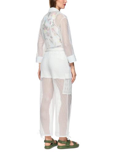 Hose WASHINGTON Wide Fit mit Lochmuster 36 - White