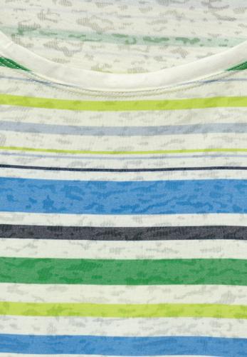 Gestreiftes T-Shirt M - Vanilla White