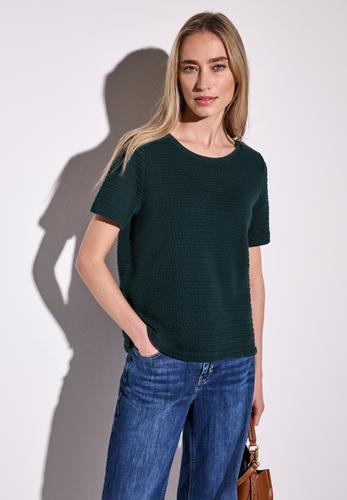Strick-Look T-Shirt 38 - Hunter Green