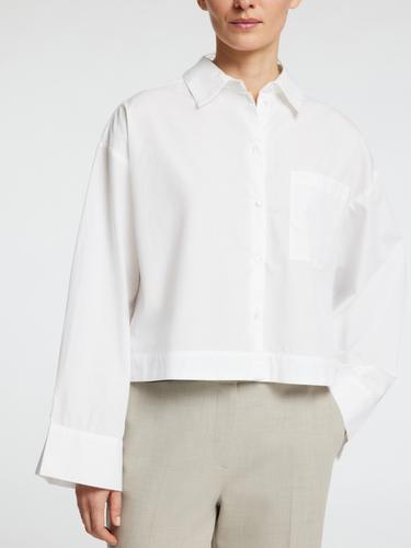 SLFASTHA LS CROPPED BOXY SHIRT NOOS 38 Verkürzt - Bright White