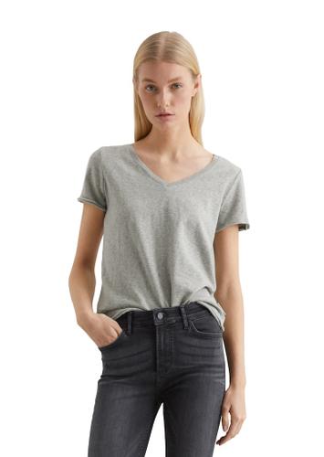 V-Neck-T-Shirt regular Grau XL