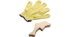 TERRA KIDS Schnitzhandschuh-Set gelb