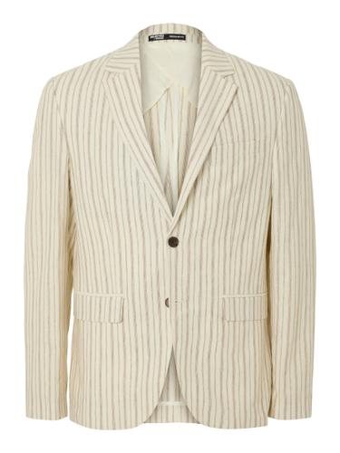 SLHREG-HENLEY DESIGN BLZ 48 Normal geschnitten - Egret
