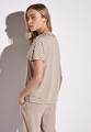 Gestreiftes T-Shirt Beige 38
