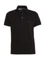 TOMMY HILFIGER Poloshirt »SLIM FIT POLO S/« - Schwarz / M