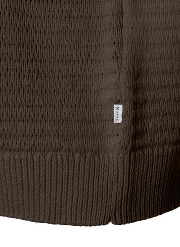 Strick Cardigan 1/1 Arm Modern Fit - Dark Chocolate