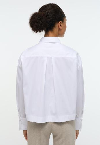Signature Shirt Bluse Popeline Langarm Weiß 36/Langarm