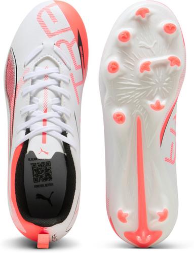PUMA Kinder Fussball-Rasenschuhe ULTRA 5 PLAY FG/AG Jr 38 ½ in Weiß