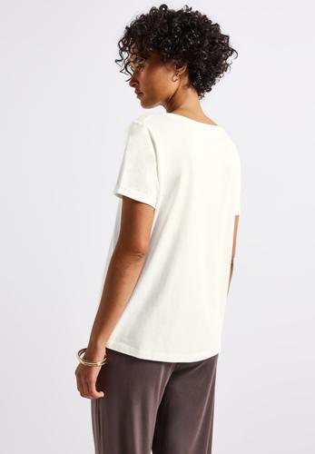 Shirt mit Turn-Up-Detail 38 - Off White