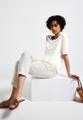 T-Shirt mit Folien-Wording 38 - Off White