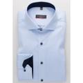 Cover Shirt Twill Langarm 44/Langarm - 65cm MODERN FIT - Hellblau