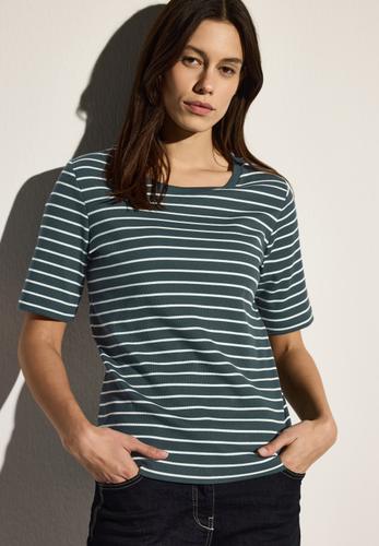 Gestreiftes T-Shirt M - Slate Khaki