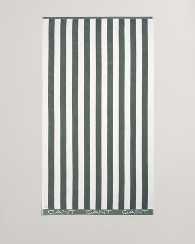Strandtuch mit Blockstreifen 100X180 - Kalamata Green