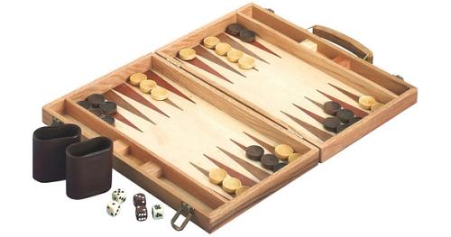 Natural Games Backgammon aus Holz