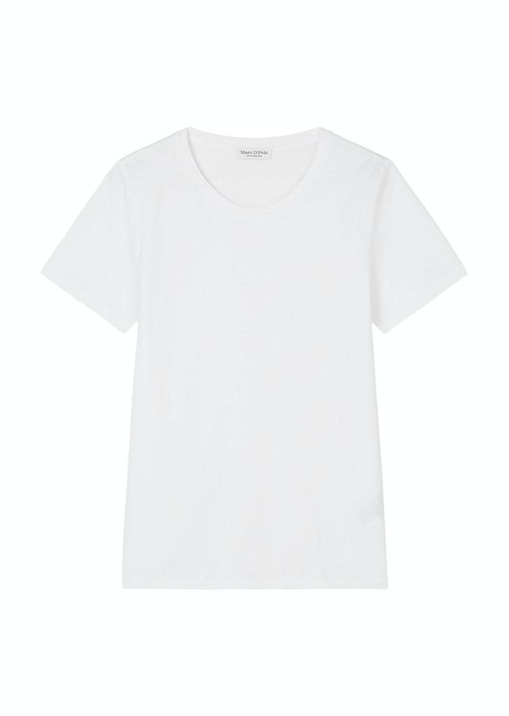Rundhals-T-Shirt regular XS Regular Fit - White