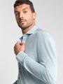 Shirt Jersey Melange Stretch M Regular Fit - Dusty Blue