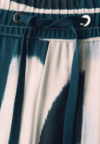Gemusterte Wide Leg Hose 42/7/8 Hosen - Tide Blue