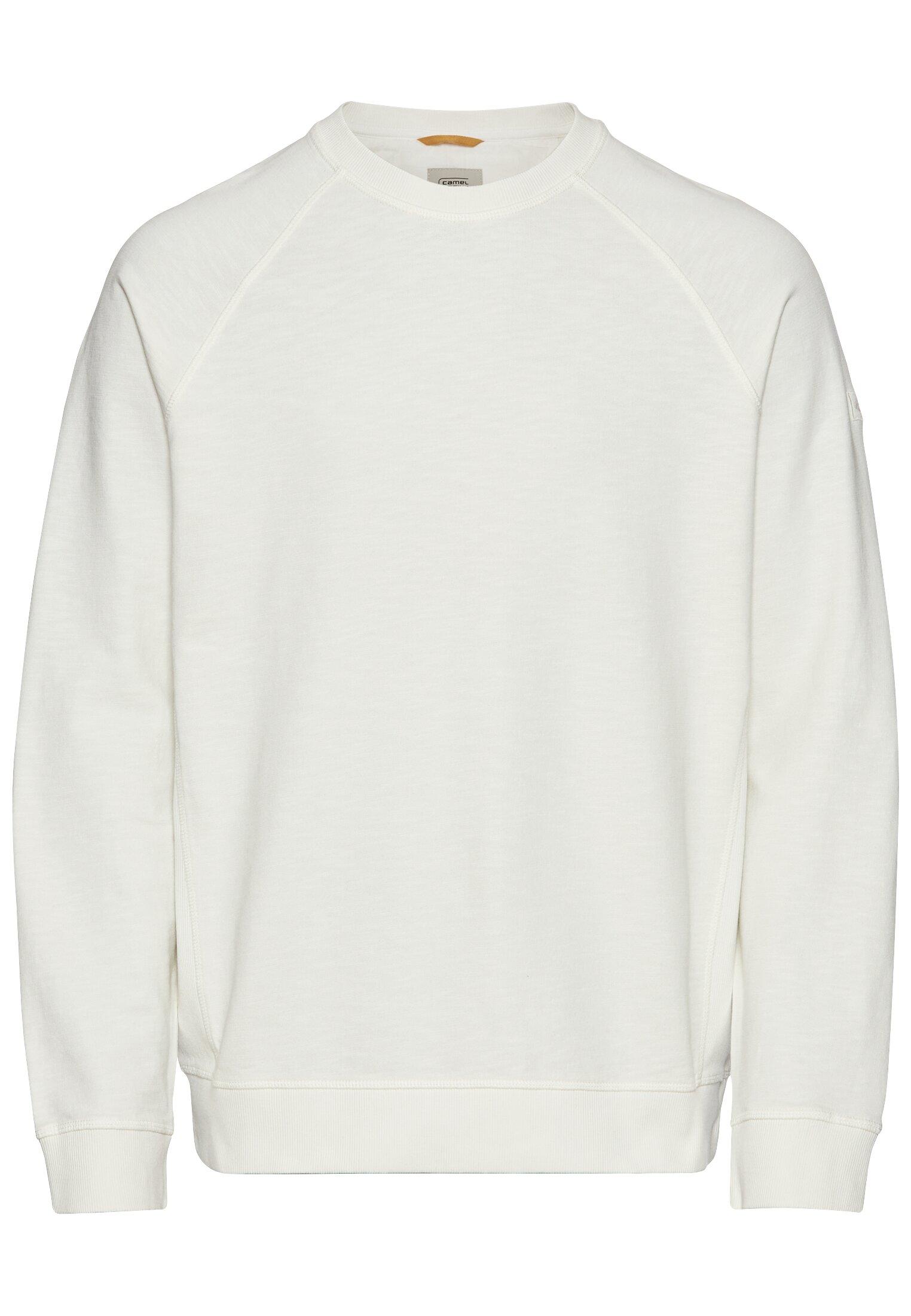 Sweatshirt aus reiner Baumwolle M Regular Fit - Ecru