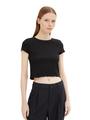 Cropped T-Shirt XL Cropped Fit - Deep Black
