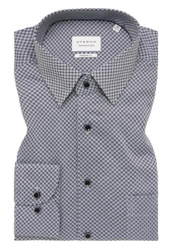 Hemd Twill Langarm Grau 40/Langarm - 65cm