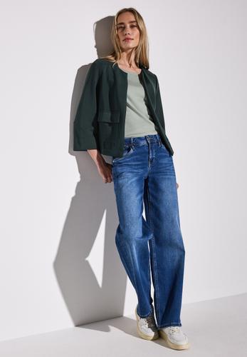 Silk-Look Jacke Grün 38