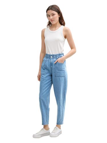 TTADEA BARREL Jeans M Barrel Fit - Used Bleached Blue Denim