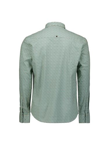Shirt Stretch Allover Printed M Regular Fit - Seablue