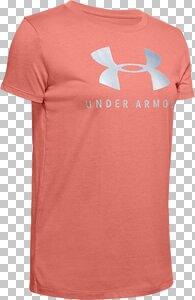 UNDER ARMOUR Damen Shirt GRAPHIC SPORTSTYLE CLASSIC CREW M in Orange