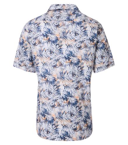 Freizeithemd Kurzarm M Casual Fit Short - Blau