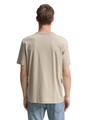 T-Shirt mit Foto-Print XL Regular Fit - Cashew Beige