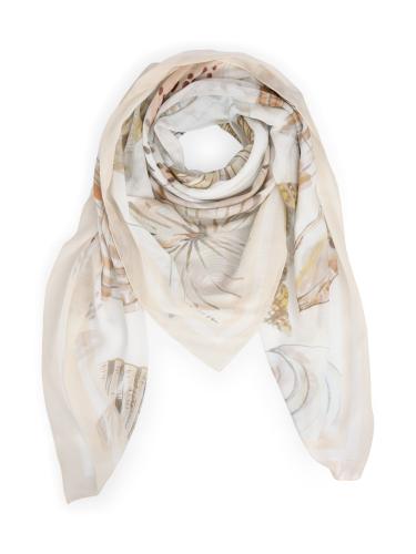 Großes Tuch mit Muschel-Print OS - Off-white