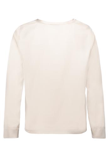 Schlupfbluse 46 Figurumspielend - Beige