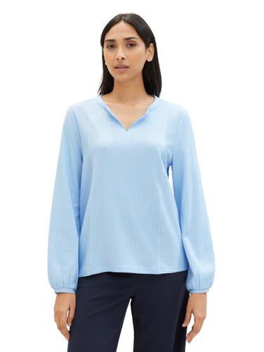 Bluse mit Streifenmuster XXL Regular Fit - Blue White Thin Stripe