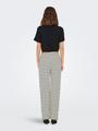 ONLEVA STRIPE WIDE LEG PANT JRS L Normal geschnitten - Cloud Dancer