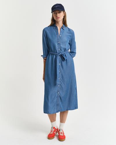 Chambray Hemdblusenkleid 36 - Light Indigo