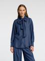SLFJANNA LS RELAXED CHAMBRAY SHIRT B 42 Locker geschnitten - Dark Blue