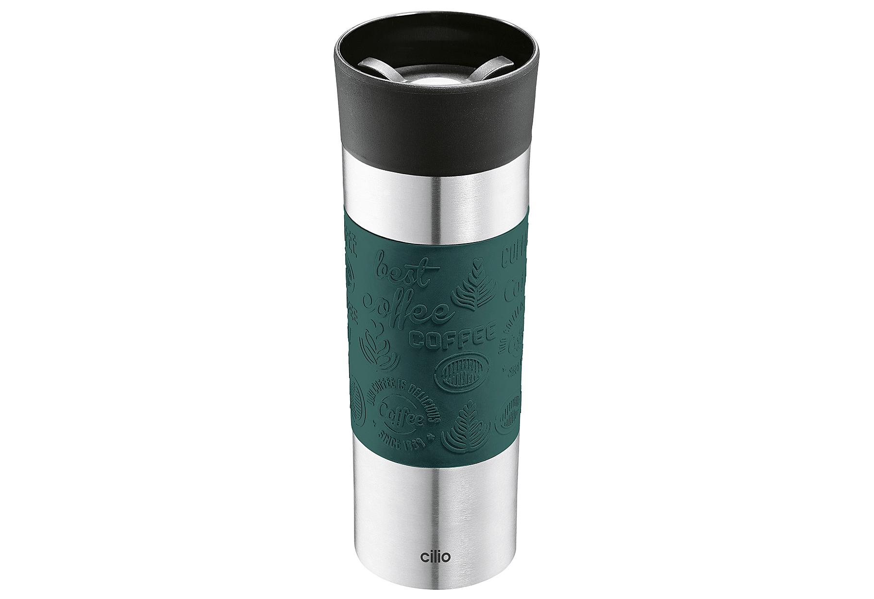 Isoliertrinkbecher VIAGGIO 500 ml dunkelgrün, Ø 8 cm, Höhe 22,5 cm