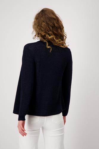 Stricküberwurf mit Schalkragen 36 - Deep Ocean
