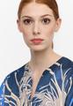 Bluse Twill Langarm 36/Langarm LOOSE FIT - Azurblau