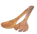 Holz Salatbesteck exklusiv, Olivenholz - Default Title