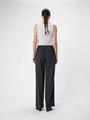 OBJLISA WIDE PANT NOOS 42 Weiter Beinschnitt - Medium Grey Melange