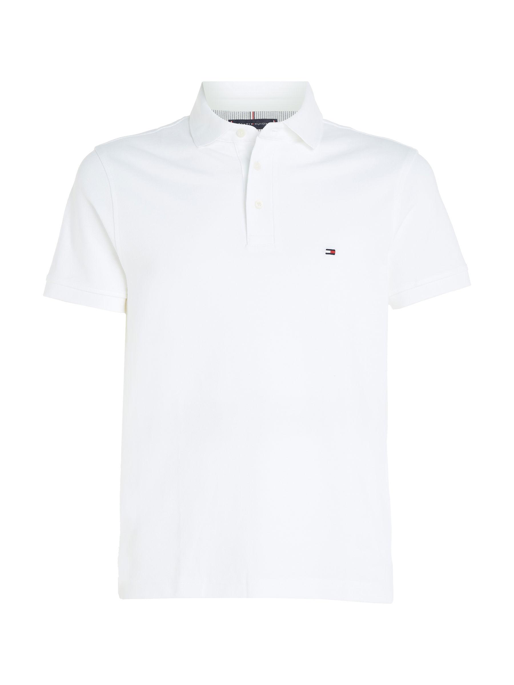 TOMMY HILFIGER Poloshirt »SLIM FIT POLO S/« - Weiß / M