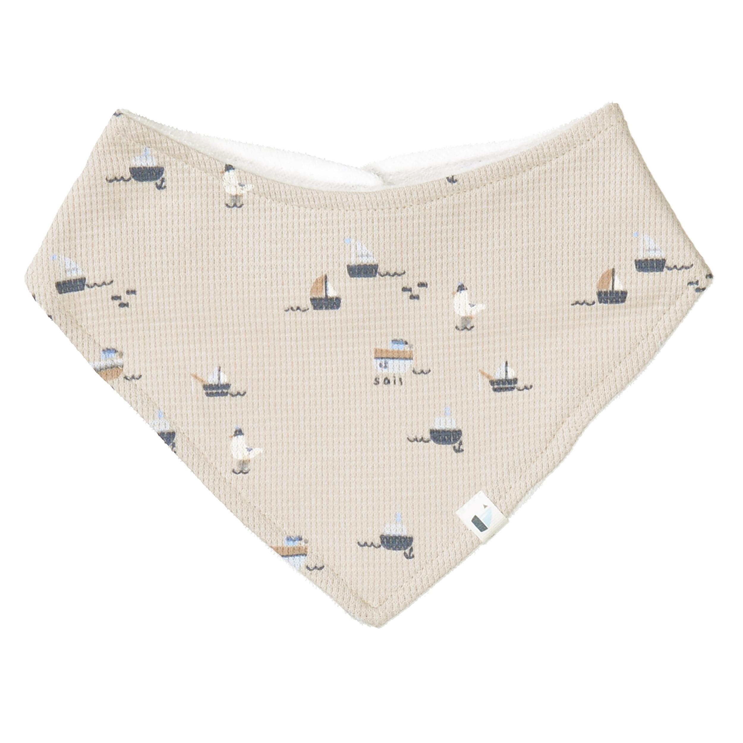 Kn.-Tuch STCK - Warm Beige Aop