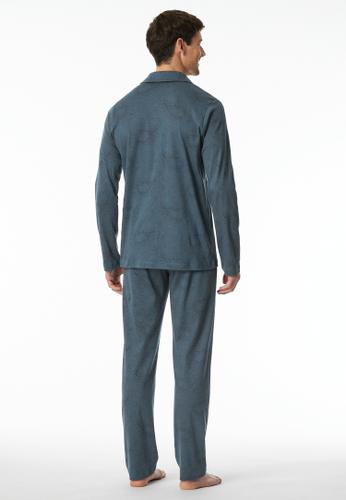 Pyjama lang 54 - Jeansblau
