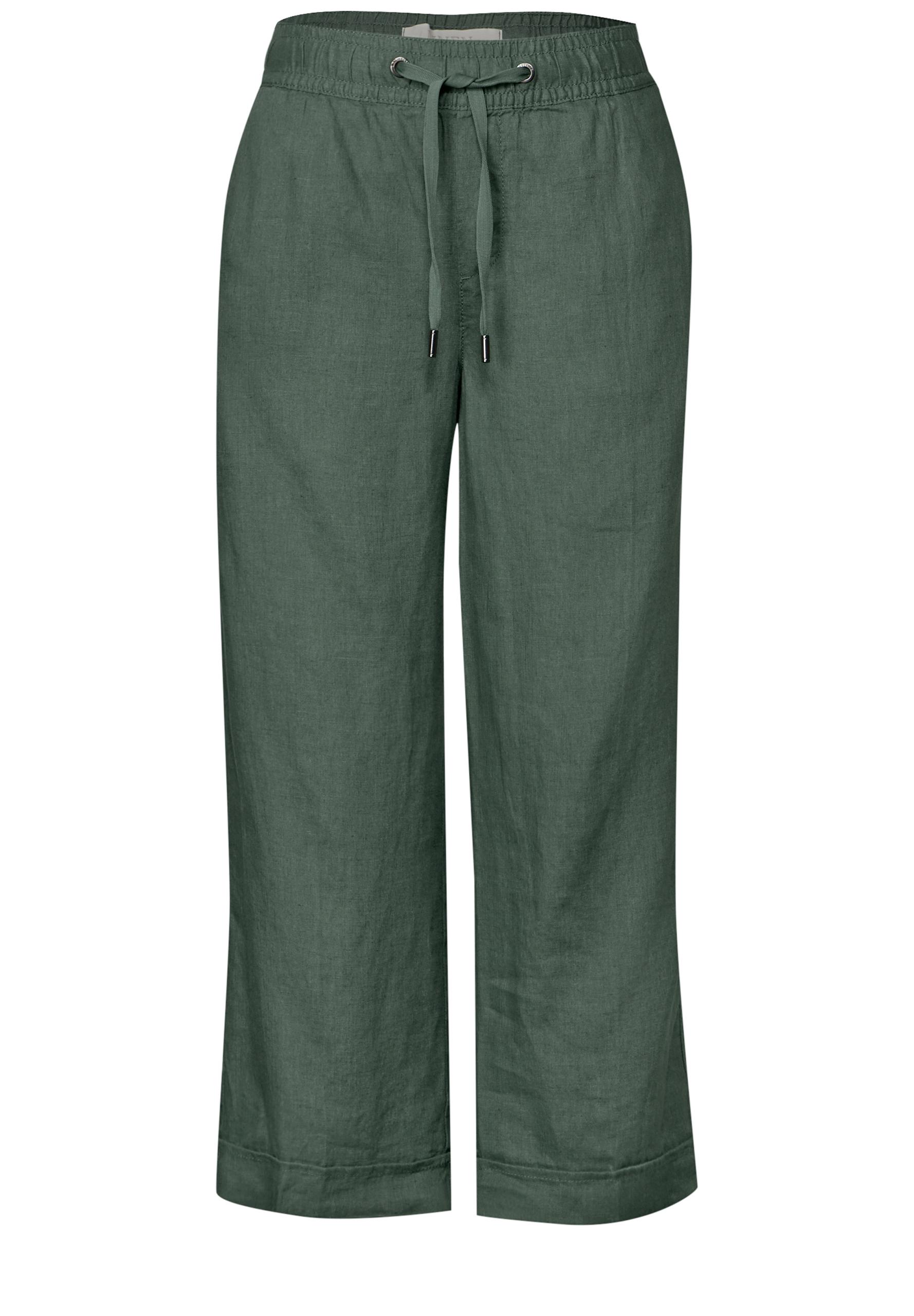 Leinen Culotte 34/7/8 Hosen - Garden Green