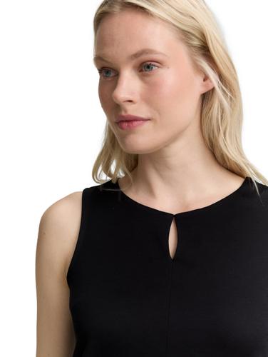 Top mit Cut-Out-Detail S Regular Fit - Deep Black