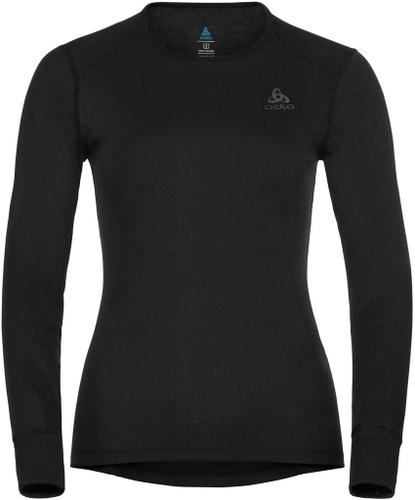 ODLO Damen Langarm Shirt BL TOP crew neck l/s ACTIVE WARM ECO L in Schwarz