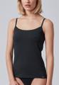 Skiny Damen Spaghettishirt Cotton Essentials Schwarz 36
