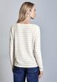 Folienprint Streifenshirt Beige 38
